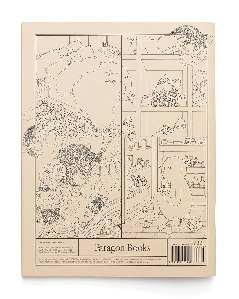 Felicia Chiao: Coloring Book One : Chiao, Felicia: Amazon